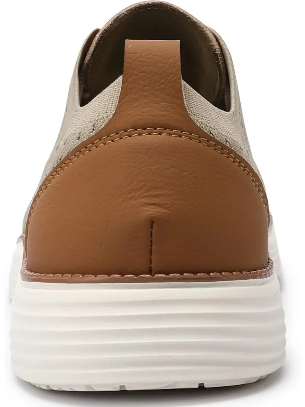 VILOCY Men's Khaki Ethylene Vinyl Acetate Casual Breathable Comfortable Sneakers